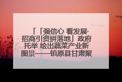 「强信心 看发展·招商引资拼落地」政府托举 绘出蔬菜产业新图景——镇原县甘肃聚广利现代设施蔬菜种植基地见闻