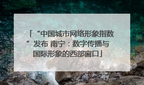 “中国城市网络形象指数”发布 南宁：数字传播与国际形象的西部窗口