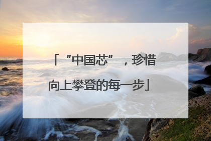 “中国芯”，珍惜向上攀登的每一步