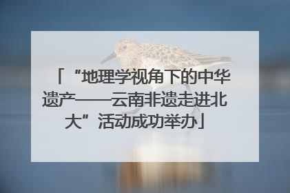 “地理学视角下的中华遗产——云南非遗走进北大”活动成功举办