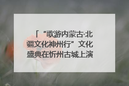 “歌游内蒙古·北疆文化神州行”文化盛典在忻州古城上演——蒙晋文化交融共谱文旅融合新篇