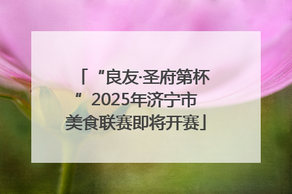 “良友·圣府第杯”2025年济宁市美食联赛即将开赛