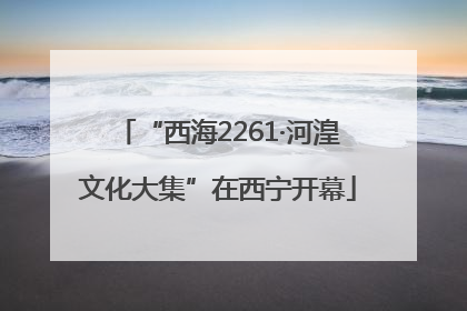 “西海2261·河湟文化大集”在西宁开幕