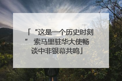“这是一个历史时刻” 索马里驻华大使畅谈中非银幕共鸣