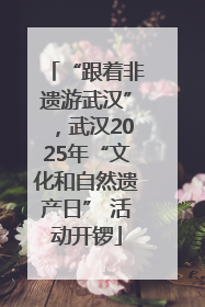 “跟着非遗游武汉”，武汉2025年“文化和自然遗产日” 活动开锣