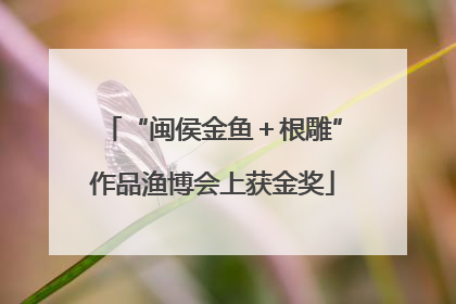 “闽侯金鱼＋根雕”作品渔博会上获金奖
