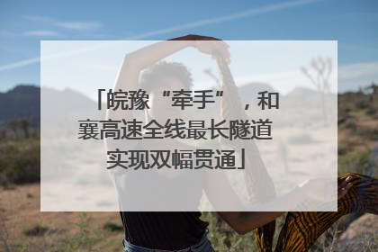 皖豫“牵手”，和襄高速全线最长隧道实现双幅贯通