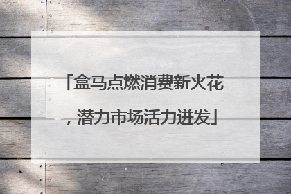 盒马点燃消费新火花，潜力市场活力迸发