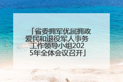 省委拥军优属拥政爱民和退役军人事务工作领导小组2025年全体会议召开