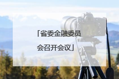 省委金融委员会召开会议
