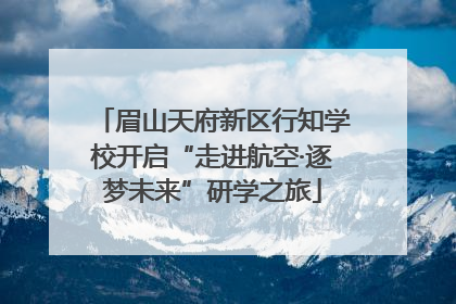 眉山天府新区行知学校开启“走进航空·逐梦未来”研学之旅