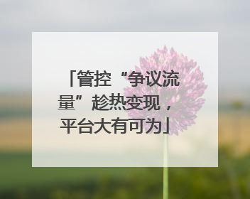 管控“争议流量”趁热变现，平台大有可为
