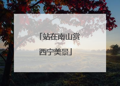 站在南山赏西宁美景