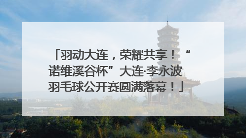 羽动大连，荣耀共享！“诺维溪谷杯”大连·李永波羽毛球公开赛圆满落幕！