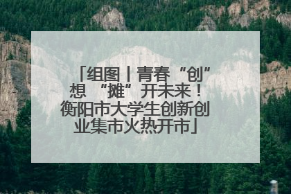 组图丨青春“创”想 “摊”开未来！衡阳市大学生创新创业集市火热开市