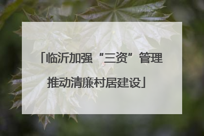 临沂加强“三资”管理 推动清廉村居建设