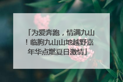 为爱奔跑，情满九山！临朐九山山地越野嘉年华点燃夏日激情