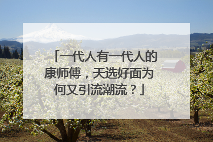 一代人有一代人的康师傅，天选好面为何又引流潮流？