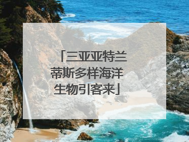 三亚亚特兰蒂斯多样海洋生物引客来