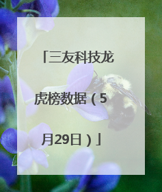 三友科技龙虎榜数据（5月29日）