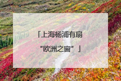 上海杨浦有扇“欧洲之窗”