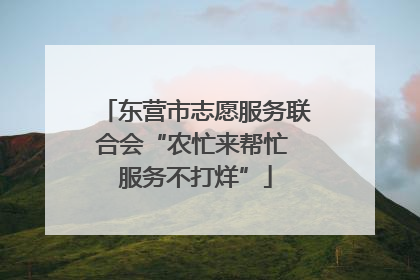 东营市志愿服务联合会“农忙来帮忙 服务不打烊”