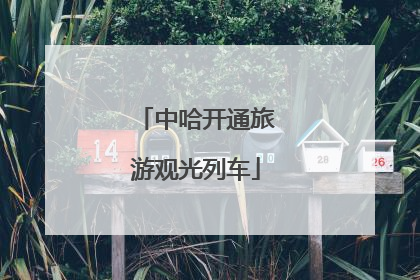 中哈开通旅游观光列车