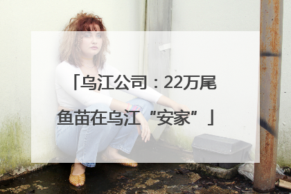 乌江公司：22万尾鱼苗在乌江“安家”