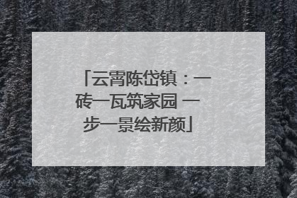 云霄陈岱镇：一砖一瓦筑家园 一步一景绘新颜