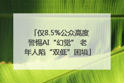 仅8.5%公众高度警惕AI“幻觉” 老年人陷“双低”困境