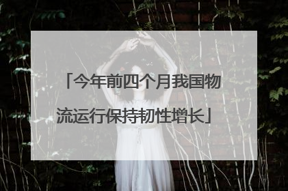 今年前四个月我国物流运行保持韧性增长