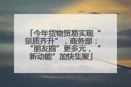 今年货物贸易实现“量质齐升”，商务部：“朋友圈”更多元，“新动能”加快集聚