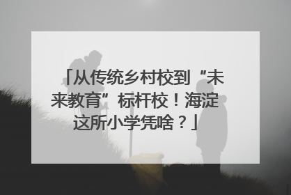 从传统乡村校到“未来教育”标杆校！海淀这所小学凭啥？