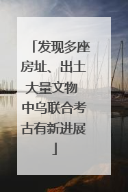 发现多座房址、出土大量文物 中乌联合考古有新进展