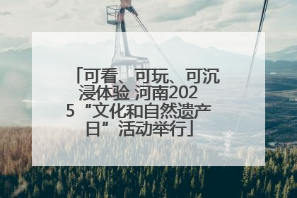 可看、可玩、可沉浸体验 河南2025“文化和自然遗产日”活动举行