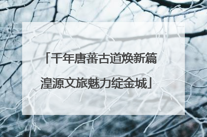 千年唐蕃古道焕新篇 湟源文旅魅力绽金城