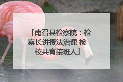 南召县检察院：检察长讲授法治课 检校共育接班人