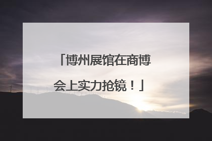 博州展馆在商博会上实力抢镜！