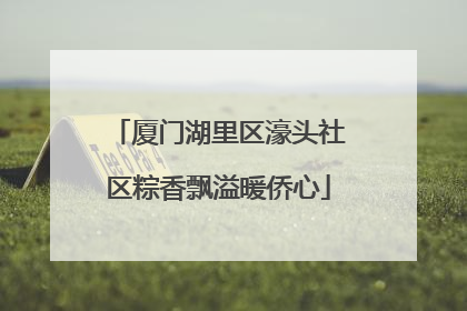 厦门湖里区濠头社区粽香飘溢暖侨心