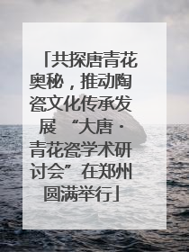 共探唐青花奥秘，推动陶瓷文化传承发展 “大唐・青花瓷学术研讨会”在郑州圆满举行