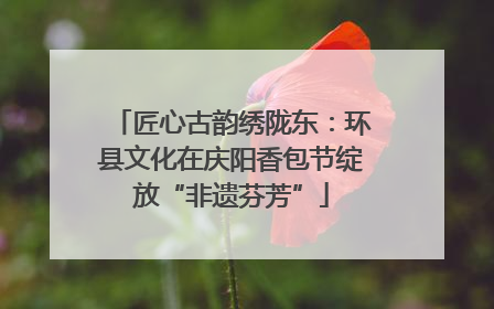 匠心古韵绣陇东：环县文化在庆阳香包节绽放“非遗芬芳”