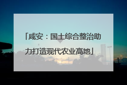 咸安：国土综合整治助力打造现代农业高地