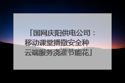 国网庆阳供电公司：移动课堂播撒安全种 云端服务浇灌节能花