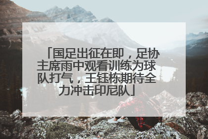 国足出征在即，足协主席雨中观看训练为球队打气，王钰栋期待全力冲击印尼队