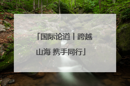 国际论道丨跨越山海 携手同行