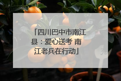 四川巴中市南江县：爱心送考 南江老兵在行动