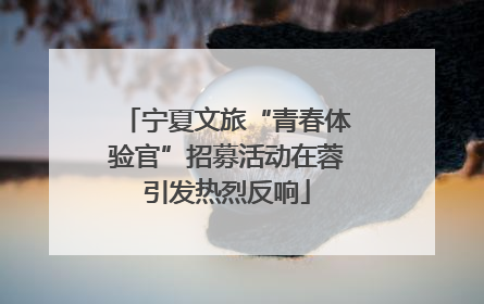 宁夏文旅“青春体验官”招募活动在蓉引发热烈反响