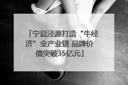宁夏泾源打造“牛经济”全产业链 品牌价值突破35亿元