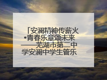 安澜精神传薪火•青春乐章颂未来——芜湖市第二中学安澜中学生管乐团第十二届公益展演圆满举行