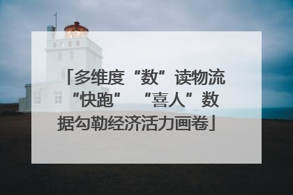 多维度“数”读物流“快跑” “喜人”数据勾勒经济活力画卷